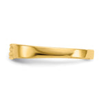 14K Polished Baby Signet Band Ring view
