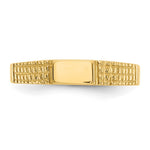 14K Polished Baby Signet Band Ring view