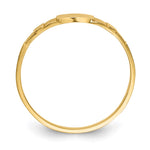 14K Polished Square Baby Signet Ring view