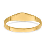 14K Polished Square Baby Signet Ring view