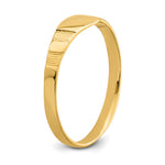 14K Polished Square Baby Signet Ring view