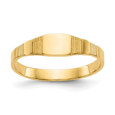 14K gold signet ring