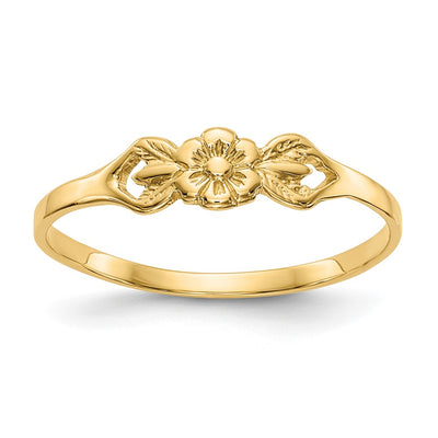 14K gold flower ring