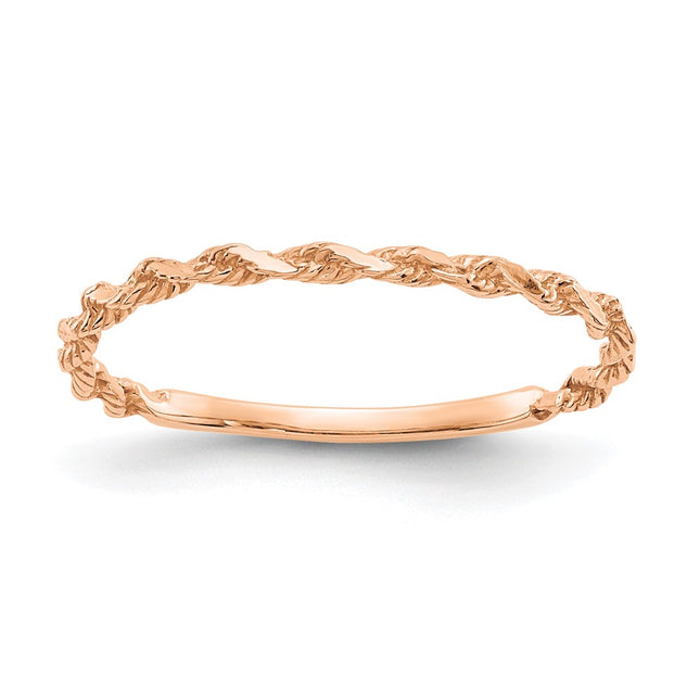14k Rose Gold Rings Style R543R - Classique Jewelry Inc.
