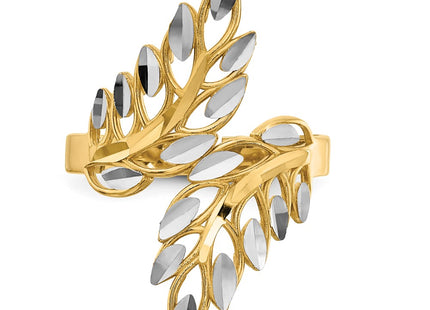 14k Yellow & Rhodium Rings Style R574 - Classique Jewelry Inc.