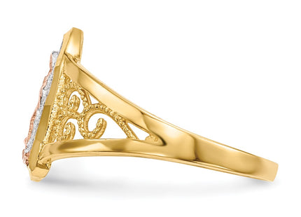 14k Two-tone Rings Style R586 - Classique Jewelry Inc.