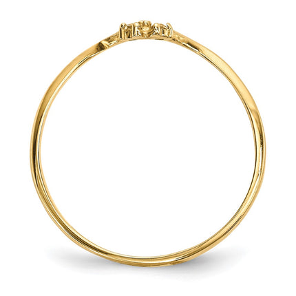14k Yellow Gold Rings Style R603 - Classique Jewelry Inc.