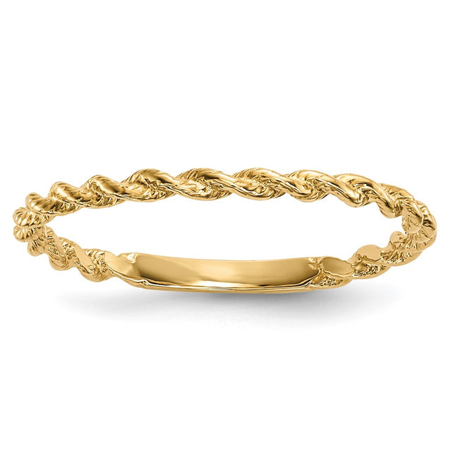 14k Yellow Gold Rings Style R604 - Classique Jewelry Inc.
