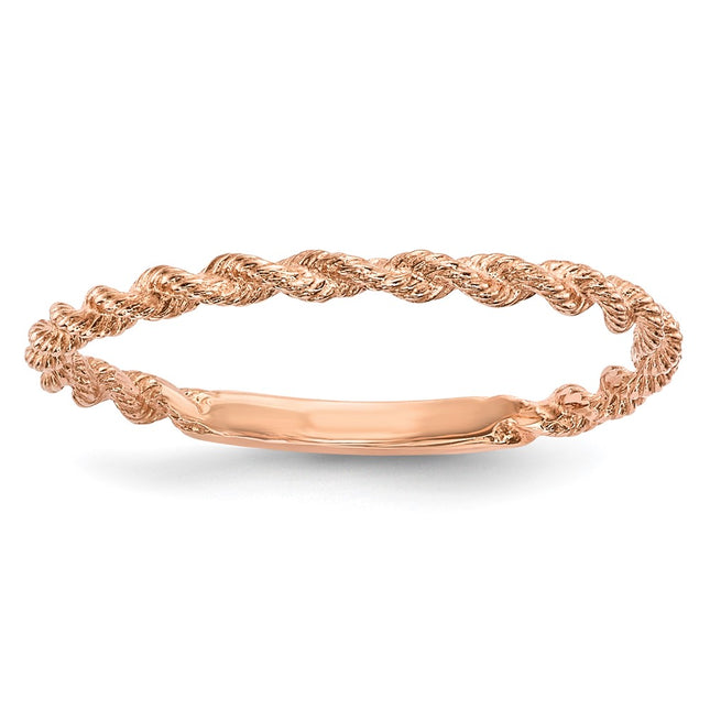 14k Rose Gold Rings Style R605 - Classique Jewelry Inc.