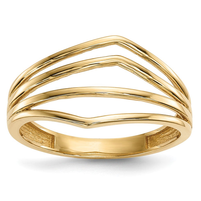 14k Yellow Gold Rings Style R607 - Classique Jewelry Inc.