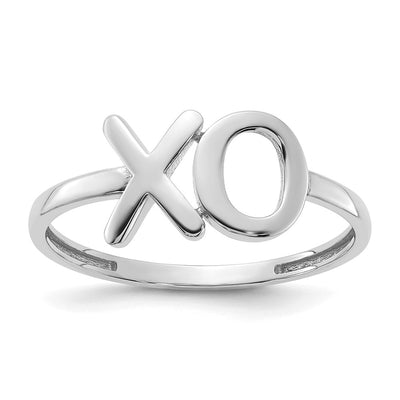 14K white gold ring