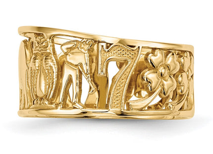 14k Yellow Gold Jewelry Style R646 - Classique Jewelry Inc.