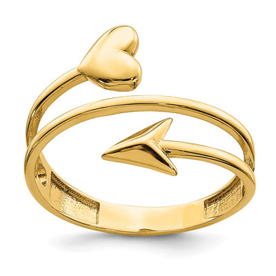 14K gold heart ring