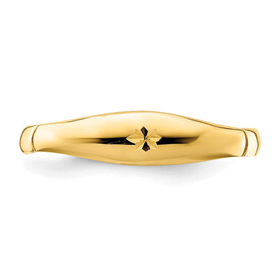 14K D/C Band Ring