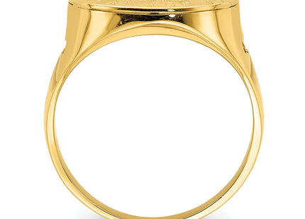 14k Yellow & Rhodium Rings Style R668 - Classique Jewelry Inc.