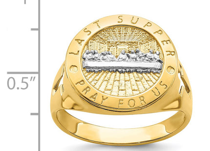 14k Yellow & Rhodium Rings Style R668 - Classique Jewelry Inc.