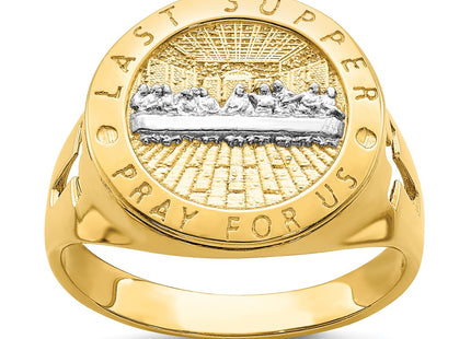 14k Yellow & Rhodium Rings Style R668 - Classique Jewelry Inc.