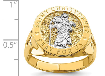 14k Yellow & Rhodium Rings Style R669 - Classique Jewelry Inc.