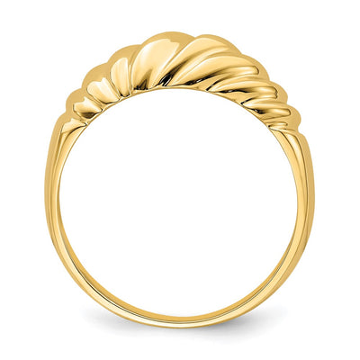 14K Polished Dome Ring