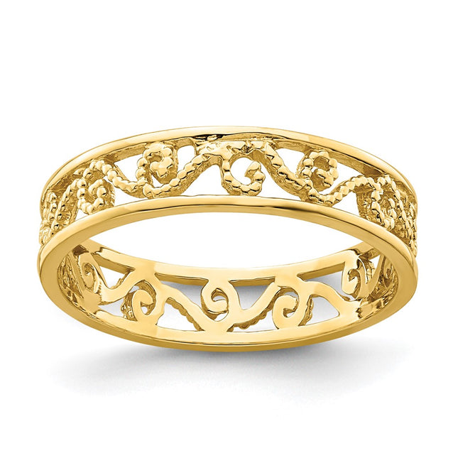 14k Yellow Gold Rings Style R784 - Classique Jewelry Inc.