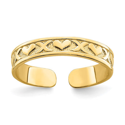 14K gold heart ring