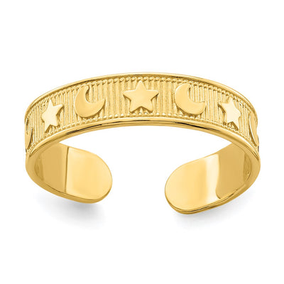 14K gold star ring