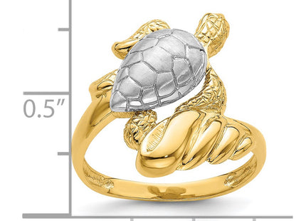 14k Yellow & Rhodium Rings Style R843 - Classique Jewelry Inc.