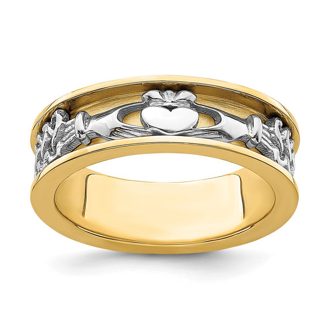 14k Two-tone Jewelry Style R872 - Classique Jewelry Inc.