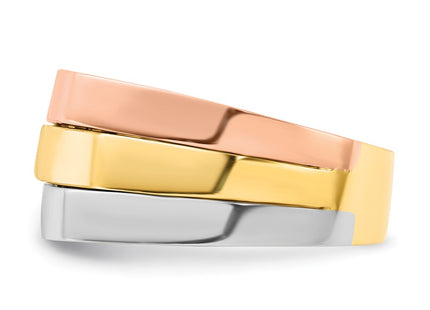 14k Tri-Color Jewelry Style R883 - Classique Jewelry Inc.