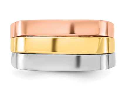 14k Tri-Color Jewelry Style R883 - Classique Jewelry Inc.