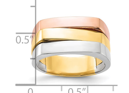 14k Tri-Color Jewelry Style R883 - Classique Jewelry Inc.