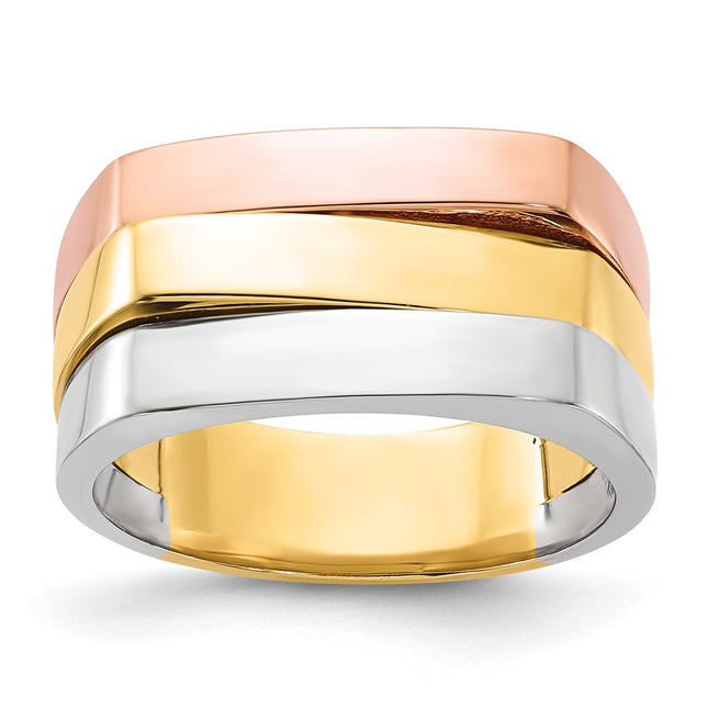 14k Tri-Color Jewelry Style R883 - Classique Jewelry Inc.