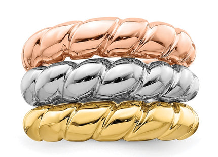 14k Tri-Color Jewelry Style R886 - Classique Jewelry Inc.