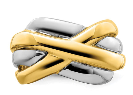 14k Two-tone Rings Style R891 - Classique Jewelry Inc.