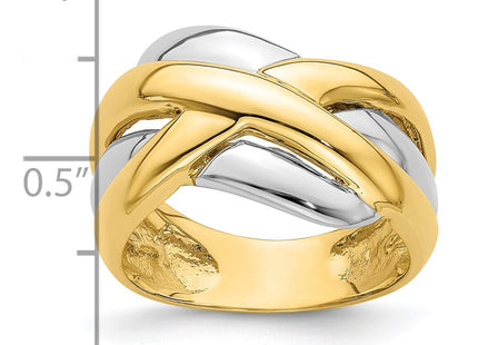 14k Two-tone Rings Style R891 - Classique Jewelry Inc.