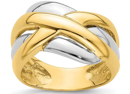 14k Two-tone Rings Style R891 - Classique Jewelry Inc.