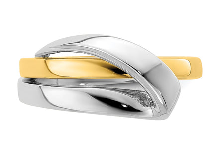 14k Two-tone Jewelry Style R897 - Classique Jewelry Inc.