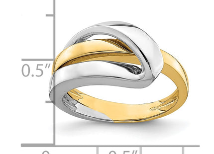 14k Two-tone Jewelry Style R897 - Classique Jewelry Inc.
