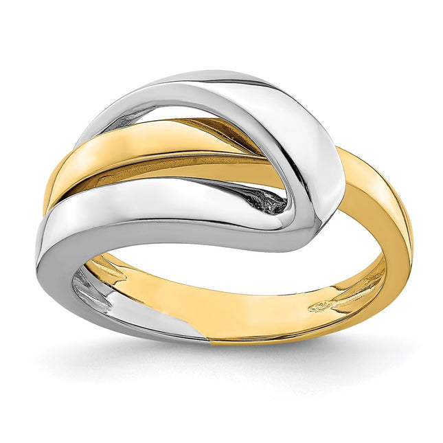 14k Two-tone Jewelry Style R897 - Classique Jewelry Inc.