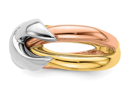 14k Tri-Color Jewelry Style R901 - Classique Jewelry Inc.