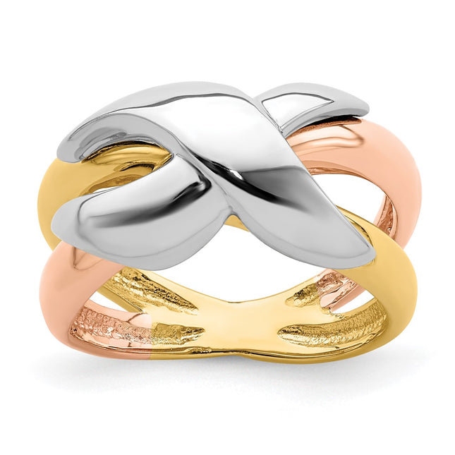 14k Tri-Color Jewelry Style R901 - Classique Jewelry Inc.
