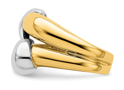 14k Two-tone Jewelry Style R906 - Classique Jewelry Inc.
