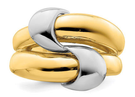 14k Two-tone Jewelry Style R906 - Classique Jewelry Inc.
