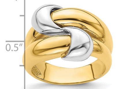 14k Two-tone Jewelry Style R906 - Classique Jewelry Inc.