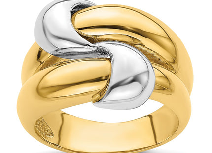 14k Two-tone Jewelry Style R906 - Classique Jewelry Inc.
