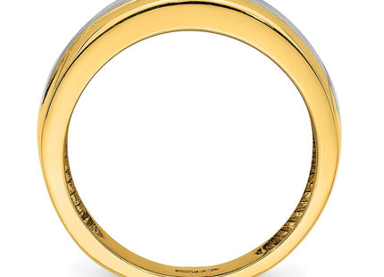 14k Yellow & Rhodium Rings Style R907 - Classique Jewelry Inc.