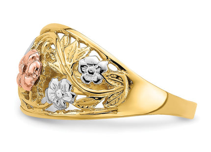 14k Tri-Color Rings Style R923 - Classique Jewelry Inc.