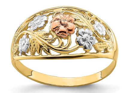 14k Tri-Color Rings Style R923 - Classique Jewelry Inc.