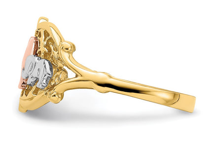 14k Two-tone Rings Style R924 - Classique Jewelry Inc.