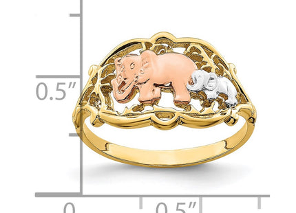14k Two-tone Rings Style R924 - Classique Jewelry Inc.
